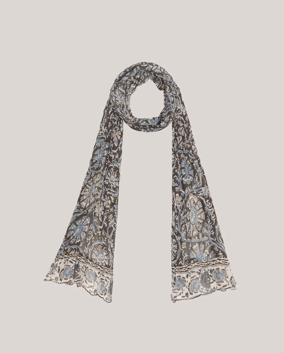 Claude Foulard Blue Orchid Scarf