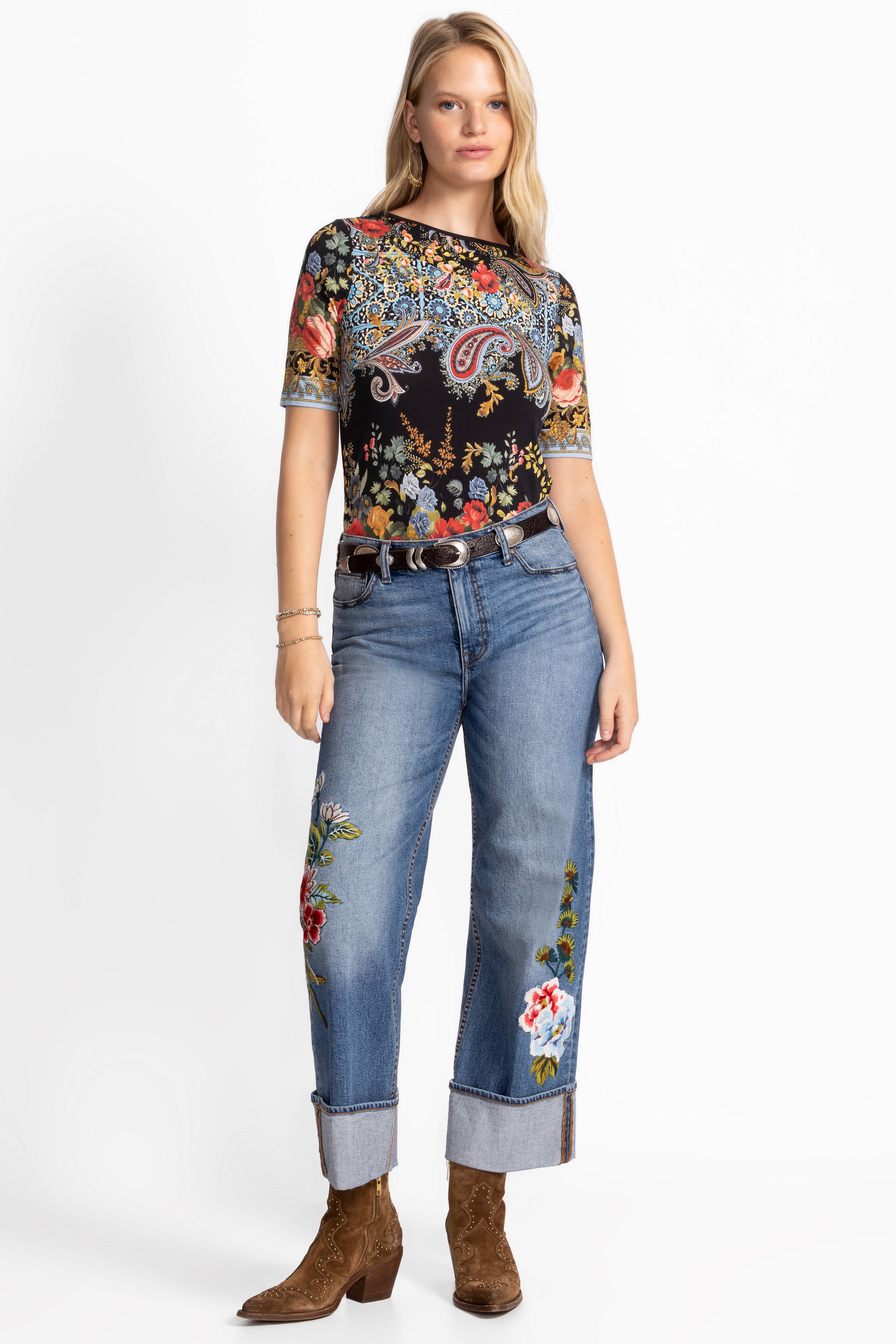 The Janie Favourite Boat Neck Tee Leto