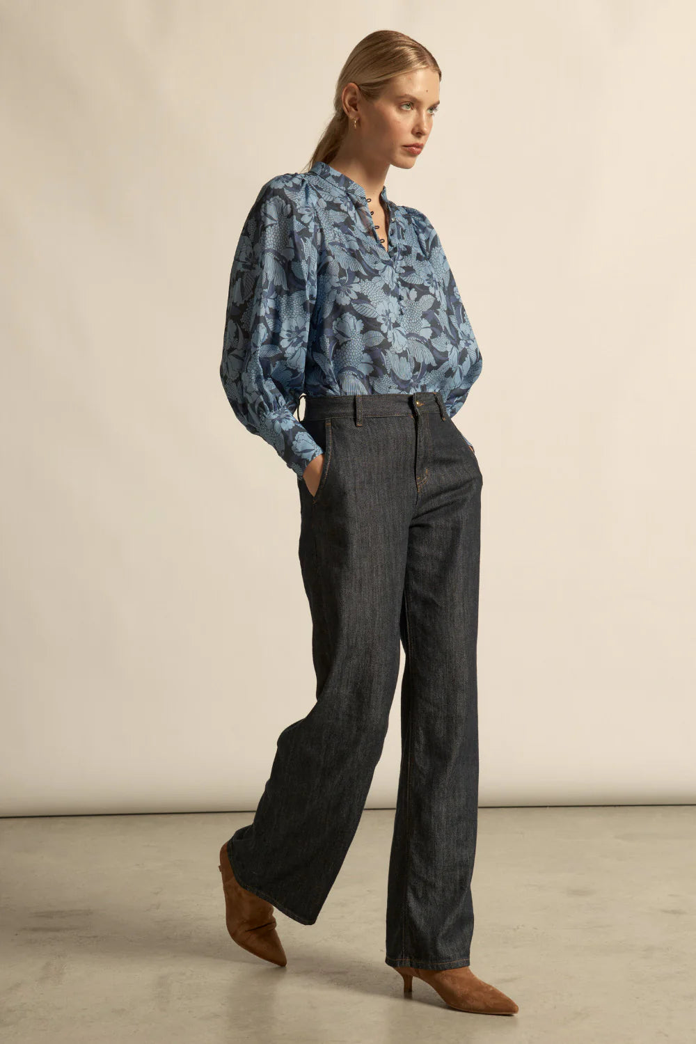 Vista Top Blue Floral