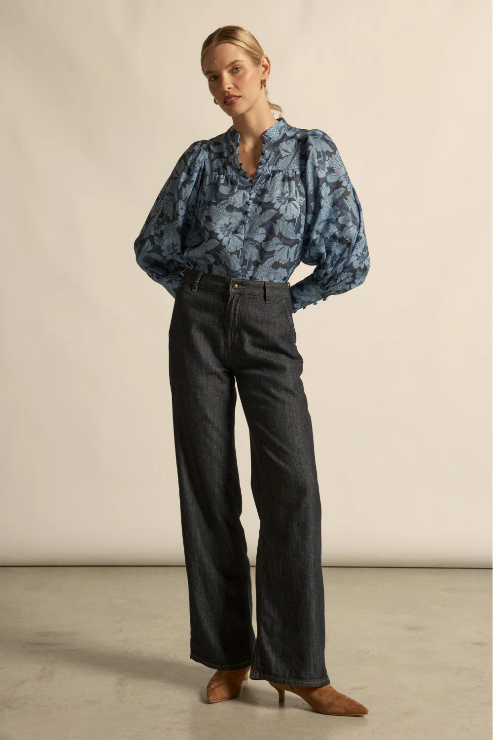 Vista Top Blue Floral