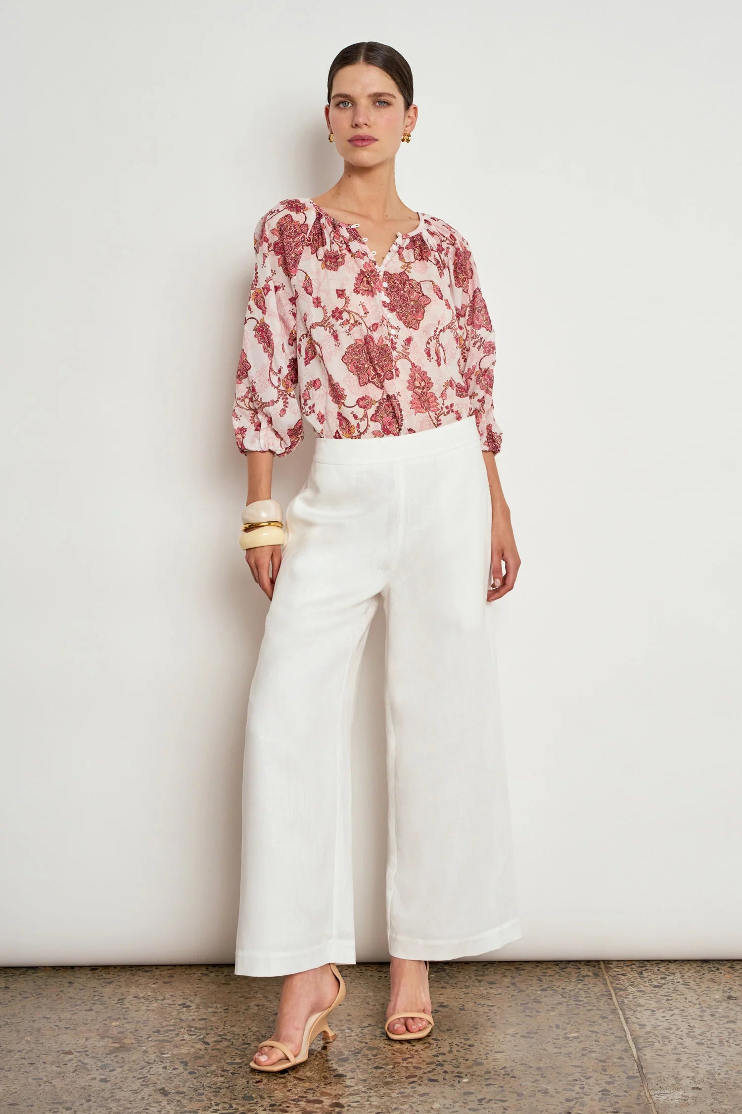 Vow Top Rose Paisley